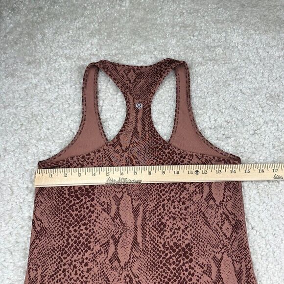 Lululemon Cool Racerback Snakeskin Print Desert Snake Bark Berry - Picture 10 of 12